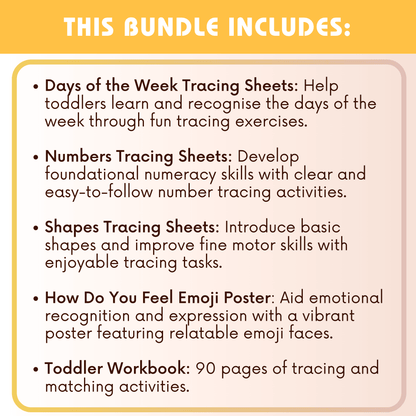 Toddler Workbook Bundle - Team Family