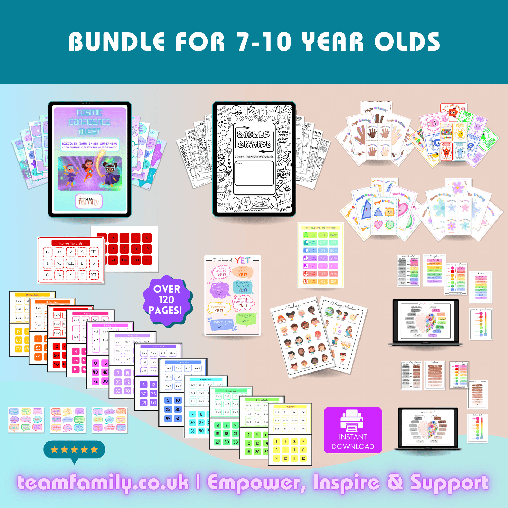 Bundle for 7 to 10 Year Olds - Team Family