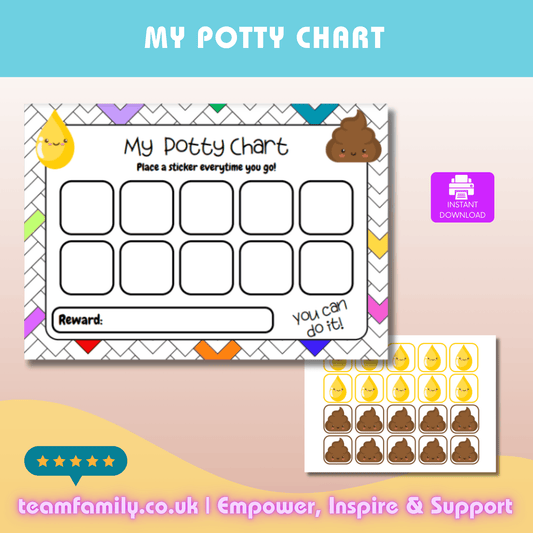 My Potty Chart - Team Family