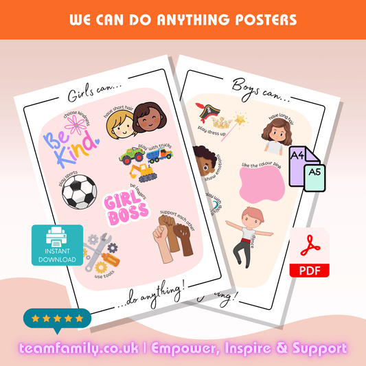 We Can Do Anything Poster Bundle - Team Family